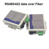 2 BIDI RS485/RS422 data over fiber optic Extenders SC Singlemode up 20Km Multimode 500m A set